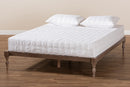 Lakota Antique Oak Full Size Platform Bed Baxton