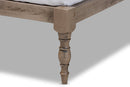 Lakota Antique Gray Full Size Platform Bed Baxton