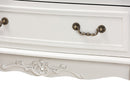 Aniceta Country Provincial White-Finished 3-Drawer Wood Storage Cabinet Baxton