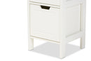 Petronelle Cottage and Farmhouse White Finished 2-Drawer Wood Storage Cabinet Baxton
