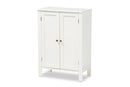 Abelia White Finished 2-door Wood Multipurpose Storage Cabinet Baxton