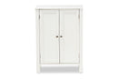 Abelia White Finished 2-door Wood Multipurpose Storage Cabinet Baxton