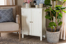 Abelia White Finished 2-door Wood Multipurpose Storage Cabinet Baxton
