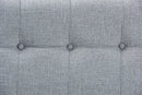 Wales Gray Fabric Upholstered 2-Drawer Storage Trunk Ottoman Baxton