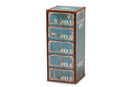 Burma Blue 5-Drawer Accent Storage Cabinet Baxton