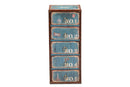 Burma Blue 5-Drawer Accent Storage Cabinet Baxton