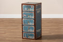 Burma Blue 5-Drawer Accent Storage Cabinet Baxton