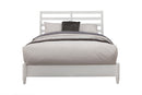 Melbourne Standard King Bed w/Slat Back Headboard, White Alpine