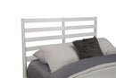 Melbourne Standard King Bed w/Slat Back Headboard, White Alpine