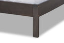 Zaguri Dark Gray Oak Full Size Panel Bed Baxton