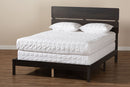 Zaguri Dark Gray Oak King Size Panel Bed Baxton