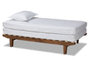 Lieven Walnut Expandable Twin Size to King Size Bed Baxton