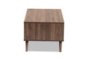 Pease Two-Tone Gray and Walnut 1-Drawer Coffee Table Baxton