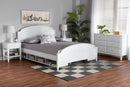 Seda Classic and White Full Size 4Pc Bedroom Set Baxton