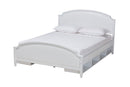 Seda Classic and White Full Size 4Pc Bedroom Set Baxton
