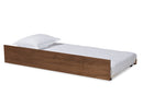 Telma Walnut Brown Twin Size Trundle Bed Baxton