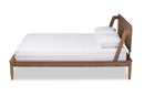 Lavada Ash Walnut Brown Full Size Platform Bed Baxton