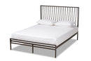 London Black Bronze Finished Metal Full Size Platform Bed Baxton