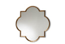 Holton Antique Bronze and Gold Finished Metal Quatrefoil Accent Wall Mirror Baxton