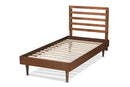 Berilo Walnut Brown Twin Size Platform Bed Baxton