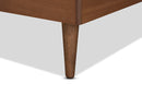 Berilo Walnut Brown Twin Size Platform Bed Baxton