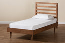 Berilo Walnut Brown Twin Size Platform Bed Baxton