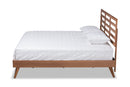 Edana Ash Walnut King Size Platform Bed Baxton