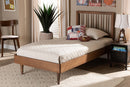 Gregory Ash Walnut Twin Size Platform Bed Baxton
