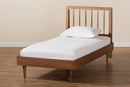Gregory Ash Walnut Twin Size Platform Bed Baxton