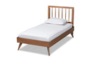 Jihan Ash Walnut Twin Size Platform Bed Baxton