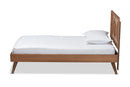 Jihan Ash Walnut Twin Size Platform Bed Baxton