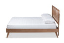 Jihan Ash Walnut King Size Platform Bed Baxton