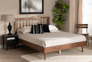 Gregory Ash Walnut King Size Platform Bed Baxton