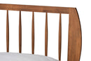 Baird Walnut Brown King Size Platform Bed Baxton