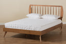Baird Walnut Brown Full Size Platform Bed Baxton