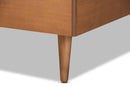 Coronado Walnut Brown Twin Size Platform Bed Baxton