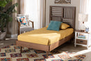 Coronado Walnut Brown Twin Size Platform Bed Baxton