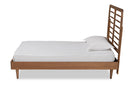 Barbon Walnut Brown Twin Size Platform Bed Baxton