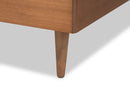 Barbon Walnut Brown Twin Size Platform Bed Baxton