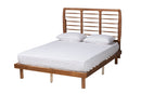 Juvita Ash Walnut Full Size Platform Bed Baxton