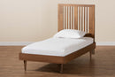 Terrell Ash Walnut Twin Size Platform Bed Baxton
