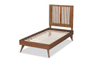 Falan Ash Walnut Twin Size Platform Bed Baxton
