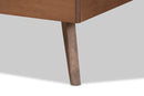Falan Ash Walnut Twin Size Platform Bed Baxton