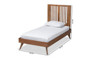 Falan Ash Walnut Twin Size Platform Bed Baxton