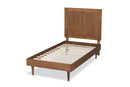 Luiza Ash Walnut Twin Size Platform Bed Baxton