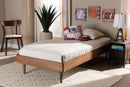 Sedona Ash Walnut Twin Size Platform Bed Baxton