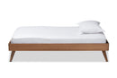 Mabyn Ash Walnut Twin Size Platform Bed Baxton