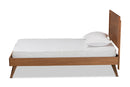 Saki Walnut Brown Twin Size Platform Bed Baxton