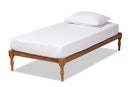 Lakota Walnut Brown Twin Size Platform Bed Baxton