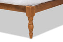 Lakota Walnut Brown Twin Size Platform Bed Baxton